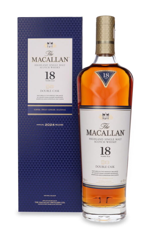 Macallan 18yo Double Cask 43% 0,7L.  przód