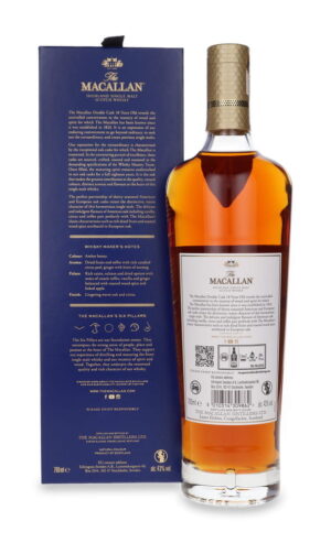 Macallan 18yo Double Cask 43% 0,7L.  tył