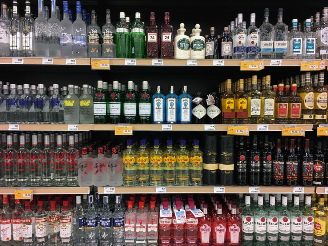 szeroki wybór alkoholi 