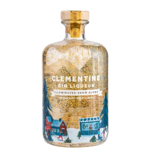 Snow Globe Clementine Gin Liqueur 20% 0,7L – Jadalne Złoto, Podświetlana Butelka